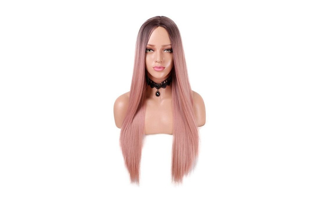 parrucca capelli veri rosa