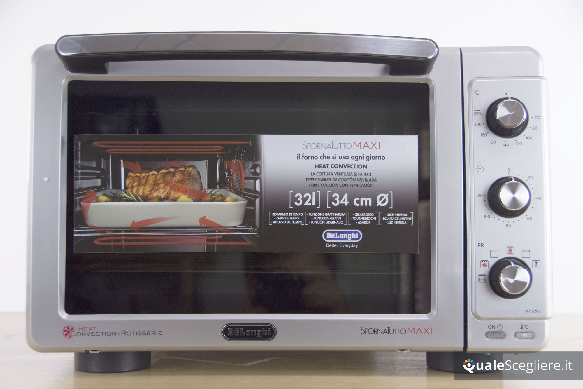 De'Longhi EO32602 Sfornatutto Maxi Forno Elettrico Ventilato De'Longhi EO32602 Sfornatutto Maxi Forno Elettrico Ventilato