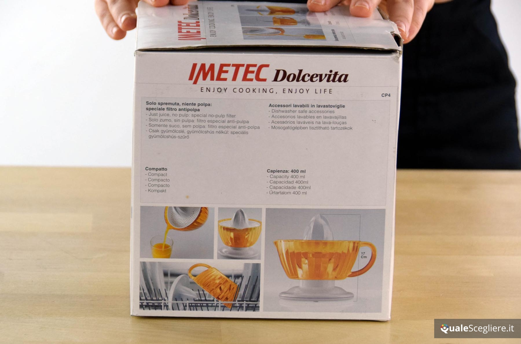 Spremiagrumi Elettrico Imetec 400 Ml 7292C Dolcevita Cp 4